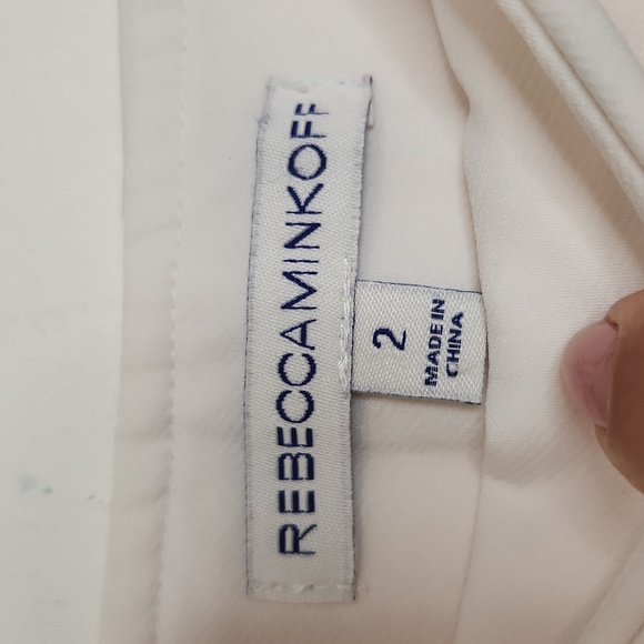 Rebecca Minkoff Cream Mini Pencil Skirt with Tie Front‎ - Picture 2 of 4